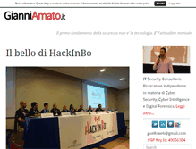 Tablet Screenshot of gianniamato.it